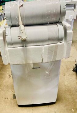 Dual hose HISENSE 8,000 BTU PORTABLE AIR CONDITIONER