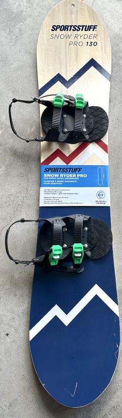 SportsStuff Snow Ryder PRO Hardwood Snowboard, 130cm One Size