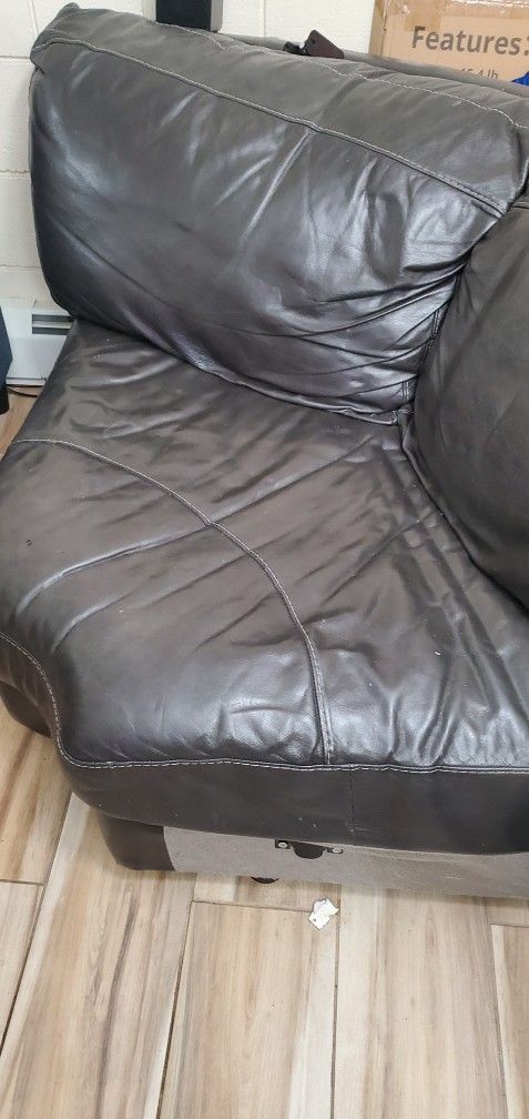 Corner Sectional Leather Sofa Piece