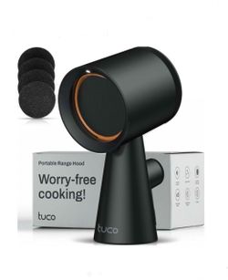 TUCO Portable Range Hood, Countertop Kitchen Exhaust Fan with 3 Speeds, 5-Layer Filter, Powerful Smoke Removal, Low Noise, Oil Cup, Retails $89.99