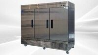 NSF 83 inch 3 Door Reach-in Commercial SS Freezer D83F