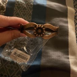 Sunflower Bloom Copper Bracelet 