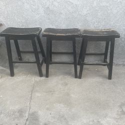 Bench Wood 3 Pcs