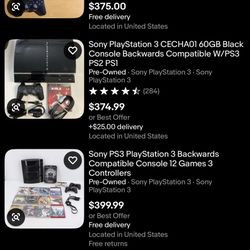 Sony PS3 OG fat model (Backwards Compatible‼️)