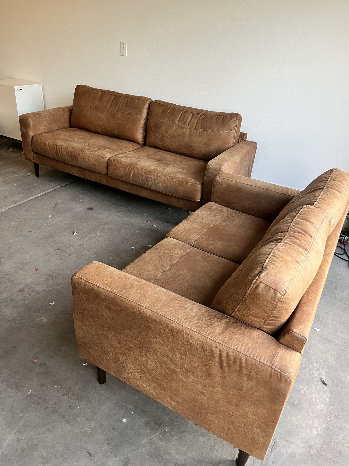 Living Room Set With Sofa And Loveseat (delivery Available)