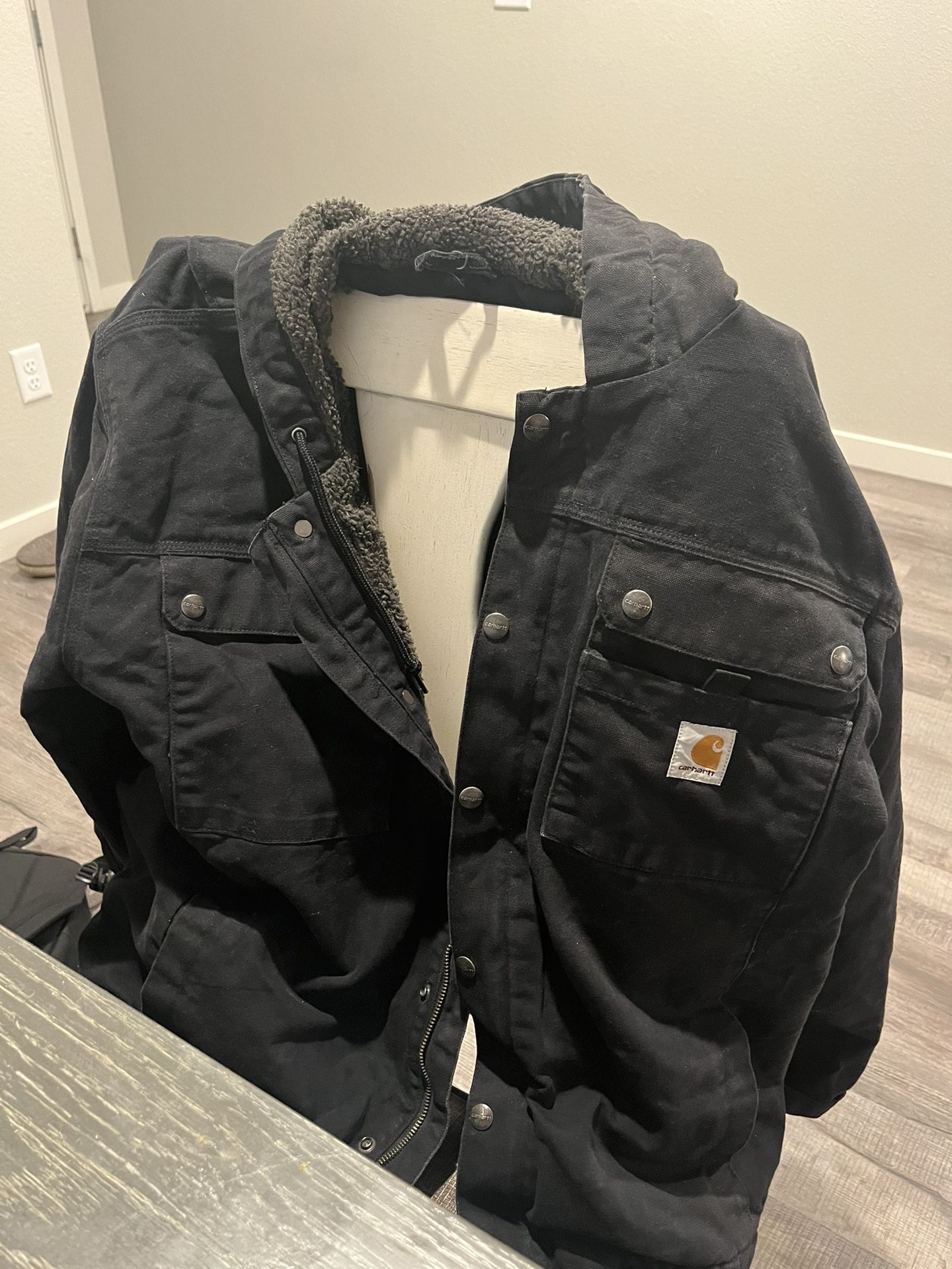 carhartt sherpa lined winter jacket
