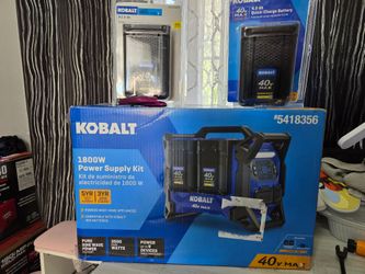 Kobalt 1800w power supply kit with 2 extra battery
