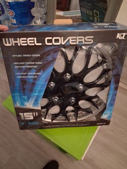 New 15" inch 4 pack wheel covers cash only