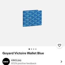 Goyard Paris Wallet 