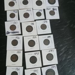 (1908 S Penny)mix Date Pennys