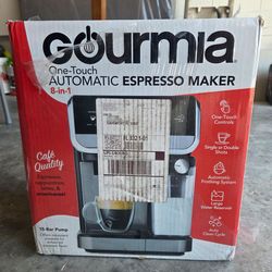 Gourmia 8-in-1 One-Touch Espresso, Cappuccino, Latte & Americano Maker with Automatic Frothing