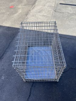 Old School Metal Dog Crate