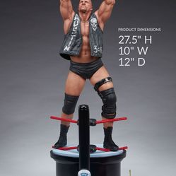 Pcs Stone Cold Steve Austin 1:4 Scale Statue With Mini Smoking Skull Belt