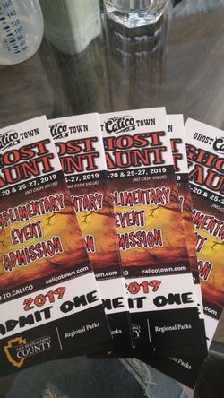 Ghost haunt tickets