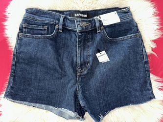 Express Women’s Mid High Rise Jean Shorts Size 4
