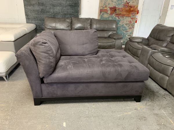 Charcoal Gray Suede Sofa Chaise For In Jacksonville Fl Offerup