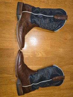 Two-Tone Leather Western Cowboy Boots