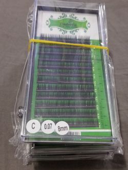 High quality Korean silk individual eyelashes C 0.07 8mm