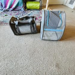 2 Breathable Pet Carrier Set –  Travel Bag & Ventilated Backpack for Cats & Small Dog