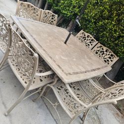 9Pc Patio Set /outdoor Dining Set/Outdoor Furniture/Cash Only 