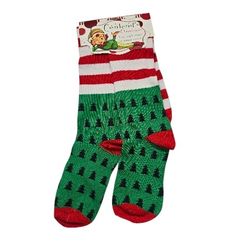 Contempo Christmas Knee High Socks 1 Pair One Size New