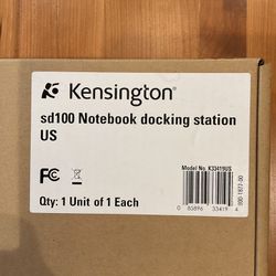 Kensington sd100 Notebook docking station $15