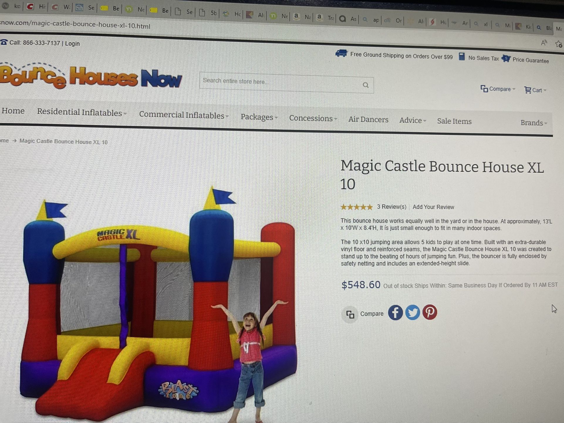 Blast Zone Magic Castle XL Brand New