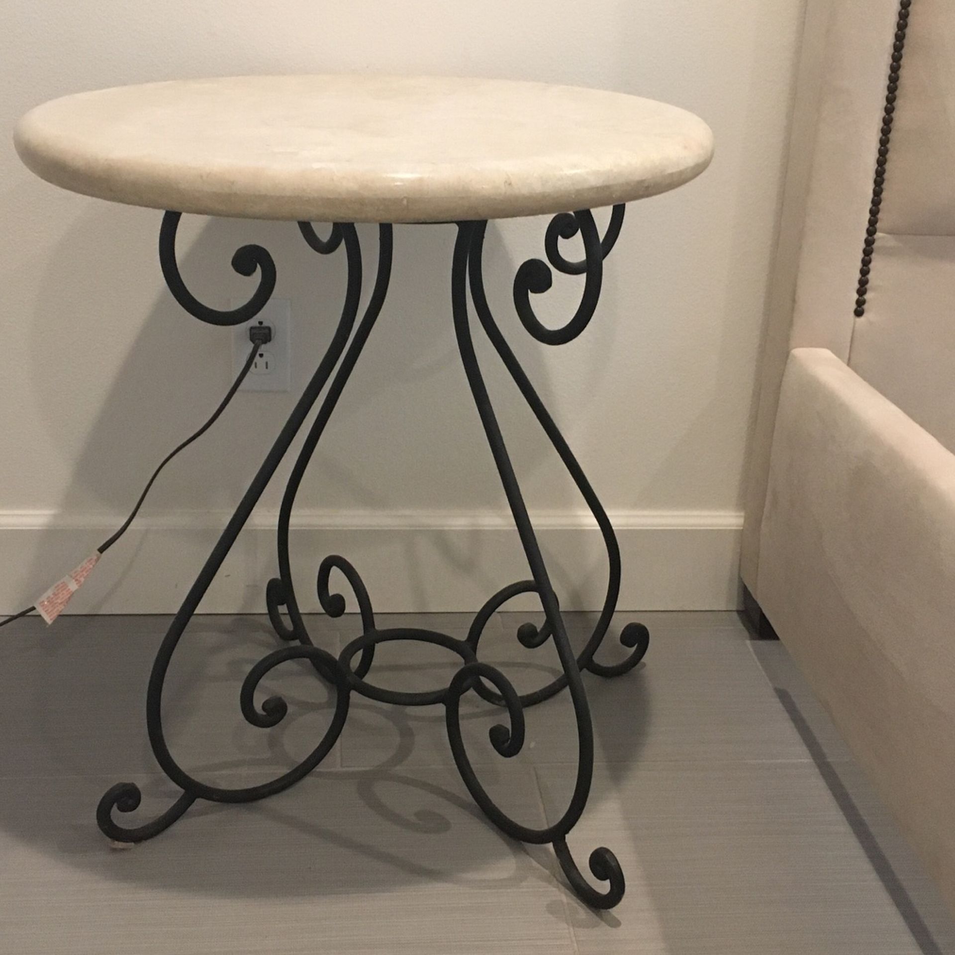 Travertine Side Tables