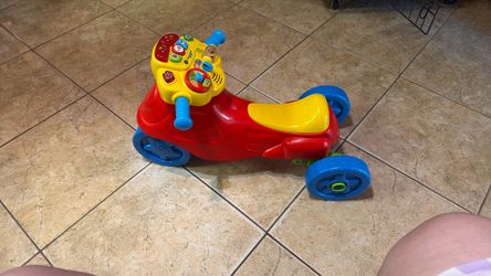 VTech, 2-in-1 Learn and Zoom Motorbike, Riding Toy for 1 -4 Year Old