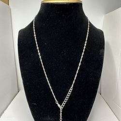 New sterling silver necklace, 