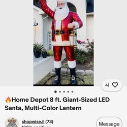 Giant Santa Still In It’s Box 