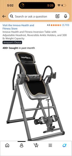 Innova Inversion Table with Adjustable Headrest