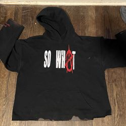 So What Hoodie Distressed 