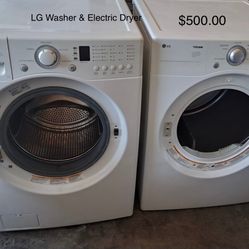 LG Washer & Electric Dryer 