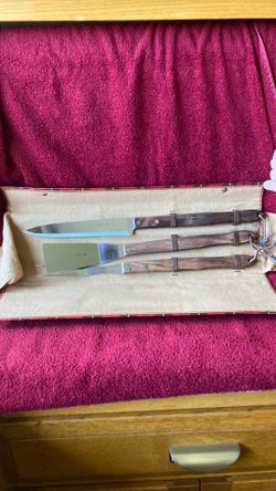 Vintage Utica super edge bbq tool set