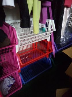 Crate Shelves Plastic Colors $2 Each Storage