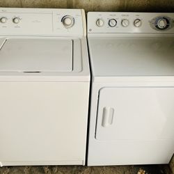 Washer Dryer Whirlpool GE Top Load Extral Lage Capacity Like New FREE Delivery 