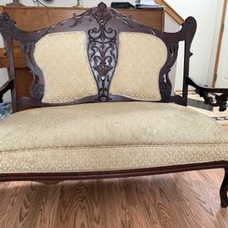 Antique Vintage Wood Carved Chair