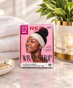 RED by KISS 40 White Wrap Strips, 2.5” Ultra Strong, Brand New