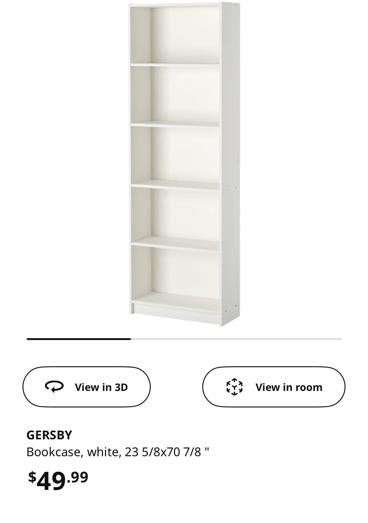 GERSBY Bookcase ā Excellent Condition