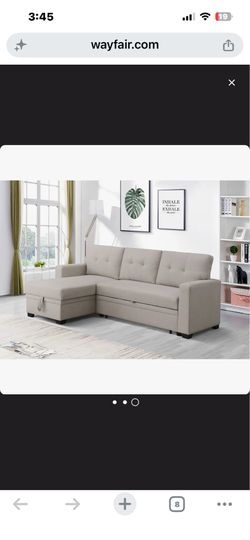 Wayfair 3 piece pull put sofa bed and storage