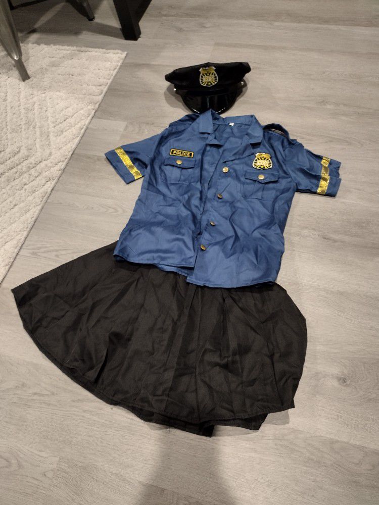 Girls Police Officer Halloween Costume 