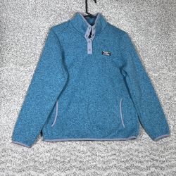 L.L Bean Women’s Medium Sweater Snap Fleece Pullover $20.00