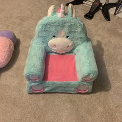 Plush Unicorn Chair 