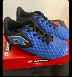 Lotto Soccer Cleats Blue and Black