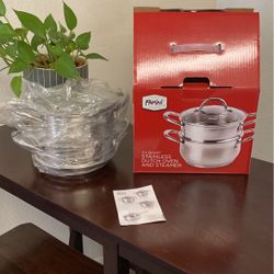 Stainless Dutch Oven And Steamer Set