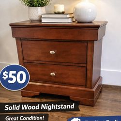 Wood Night Stand / End Table  made by Lifestyle Solutions 25x17x26