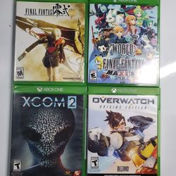 (4) Xbox One Games, $55