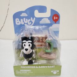 Bluey Beach Mackenzie & Barky Boat Mini Figure (contact info removed)73 3" Inch Toy Figure,
