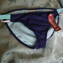 New bikini size M Navy,aqua, Silver